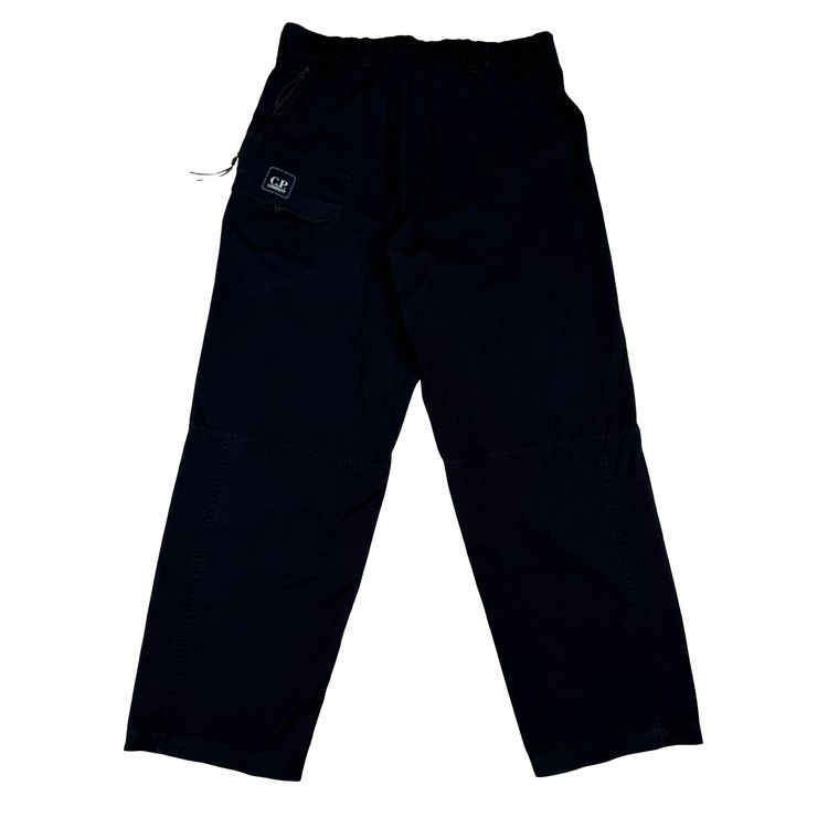 CP Company Metropolis Series 3-2 HyST Navy Cotton Spellout Walking Trousers - Medium (48) image 4