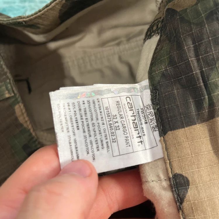 Khaki Camo Carhartt Cargo Pants - W32 L32 imagen 4