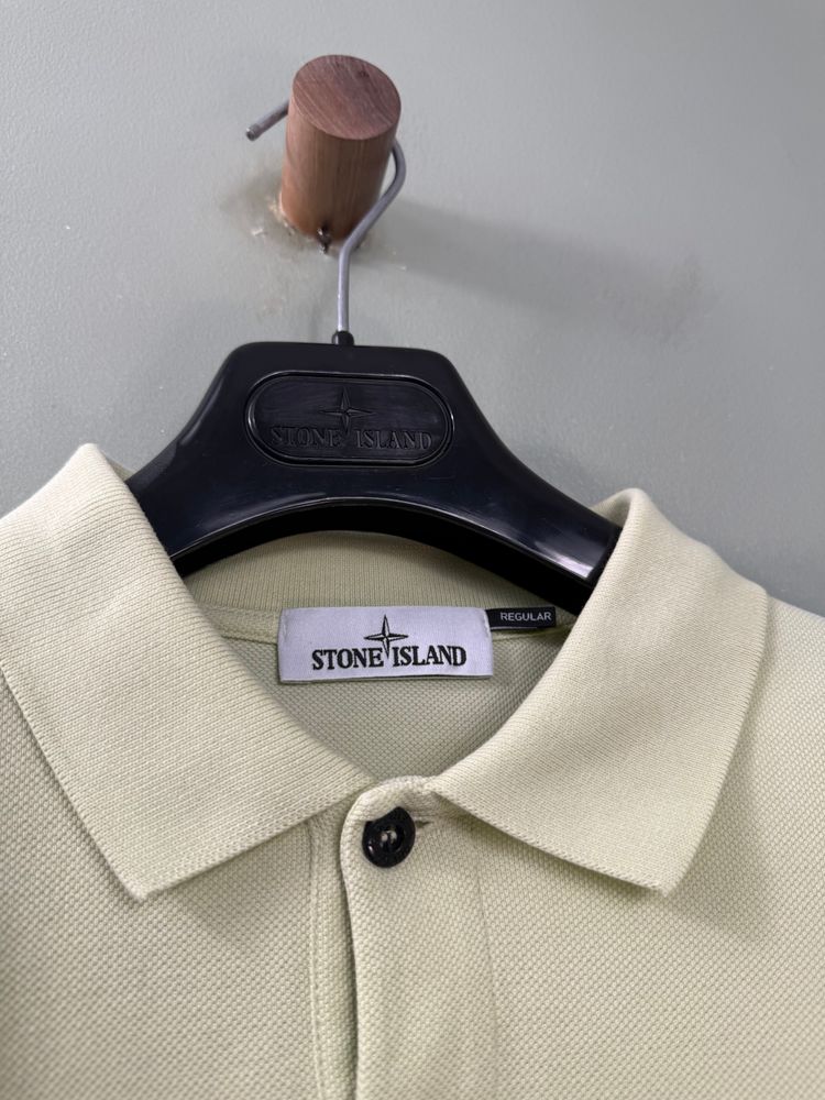 Stone Island Pastel Green Polo Shirt image 6