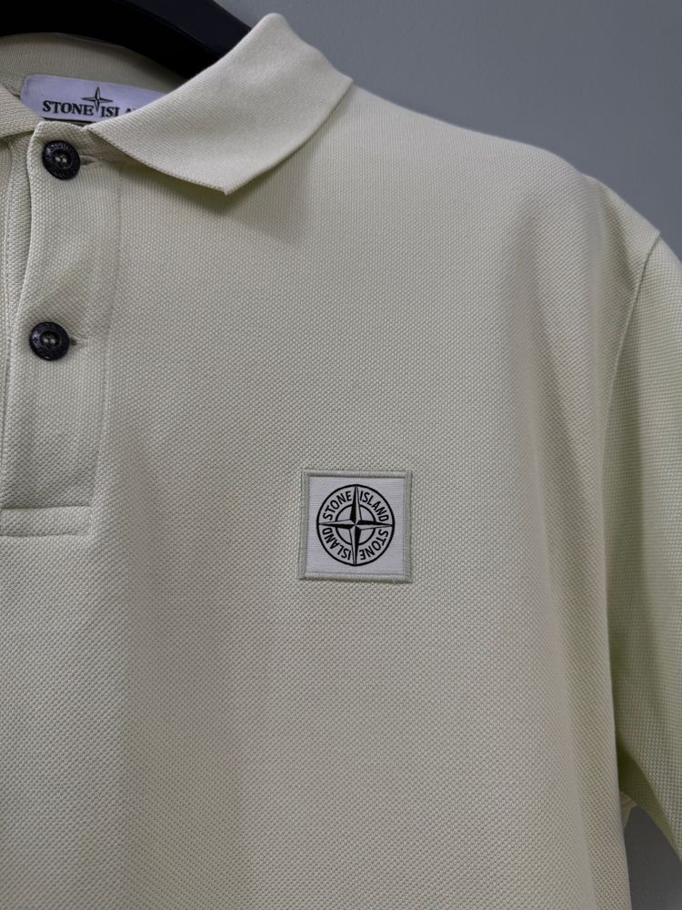 Stone Island Pastel Green Polo Shirt image 2