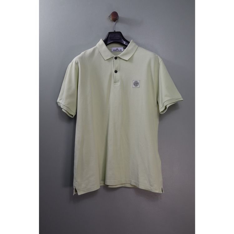 Stone Island Pastel Green Polo Shirt image 1