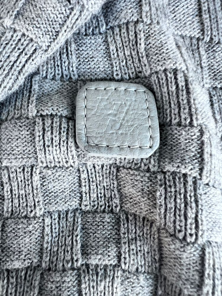 Louis Vuitton  DamiervGrey Knit Sweater image 4