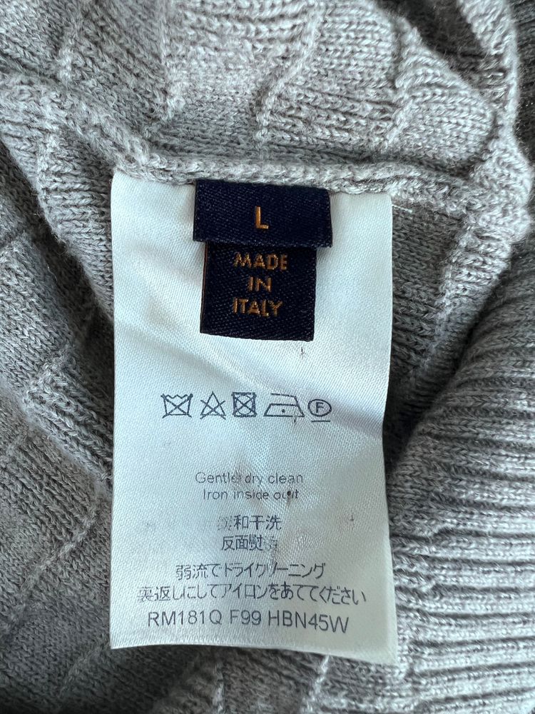 Louis Vuitton  DamiervGrey Knit Sweater image 3