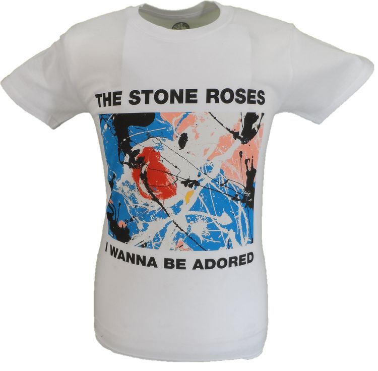 Mens Official Licensed The Stone Roses Wanna Be Adored Shirt