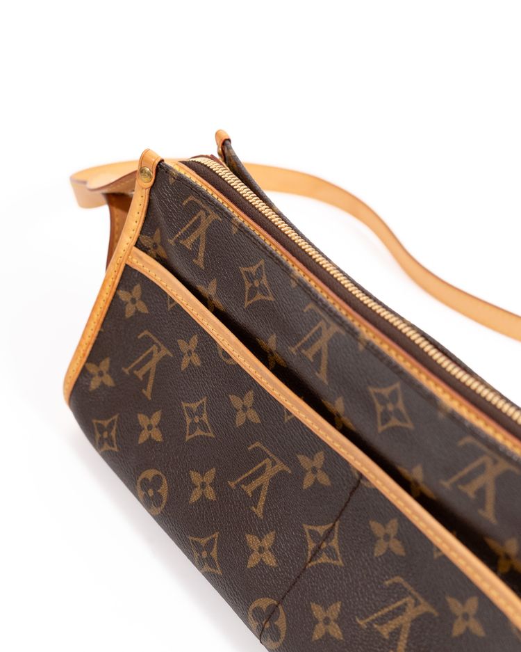 Louis Vuitton Borsa Popincourt Tela Monogram Marrone — Pre-owned Autentica obraz 2