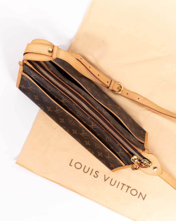 Louis Vuitton Borsa Popincourt Tela Monogram Marrone — Pre-owned Autentica obraz 7