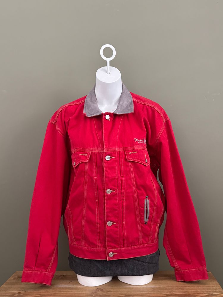 Diesel Red Trucker Jacket (M)