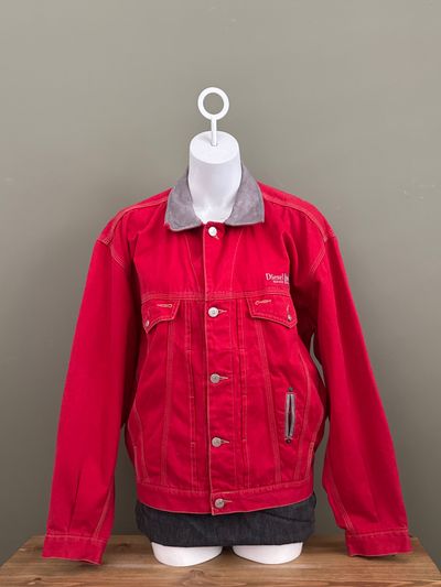 Diesel Red Trucker Jacket (M)