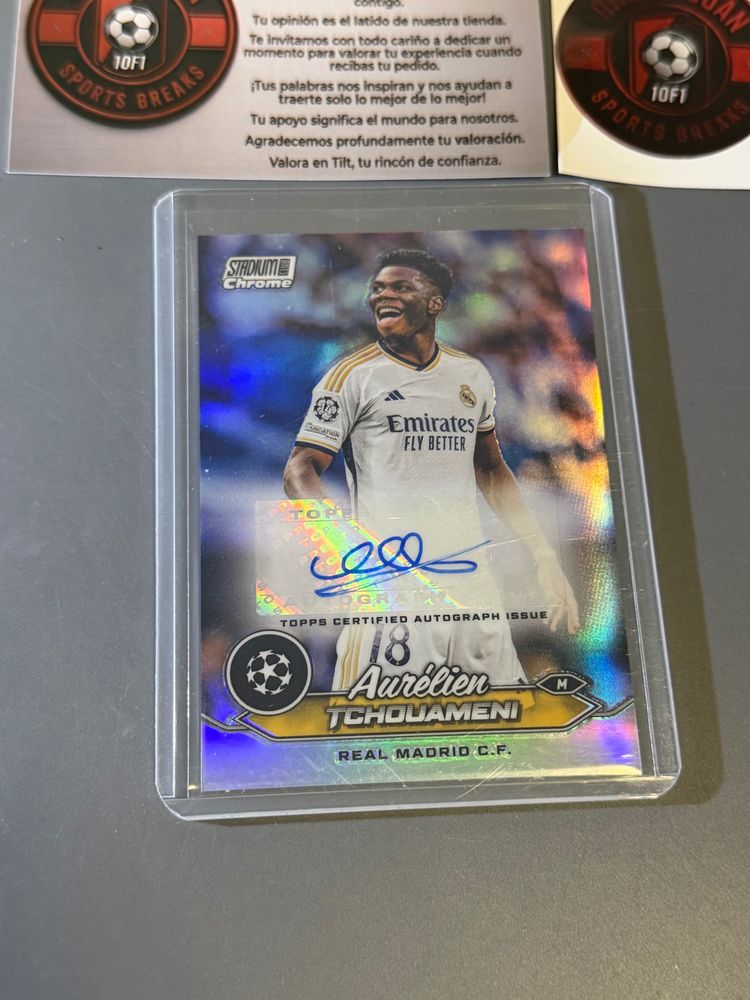 Topps Stadium Club Chrome Autograph Card