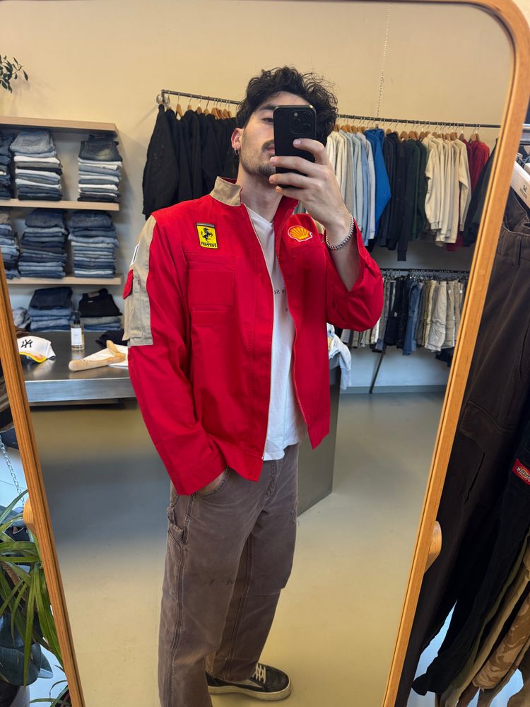 Red And Beige Jacket