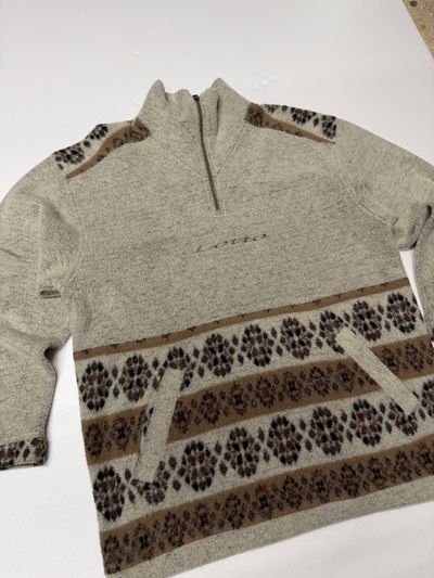 Lotto Patterned Half-Zip Sweater