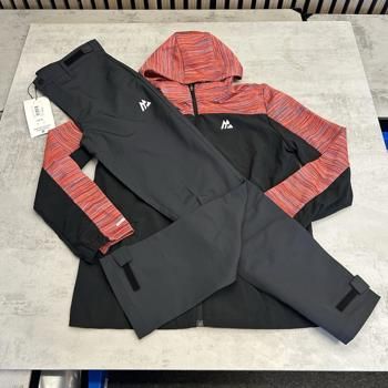 46. Age 13 Black Red Hooded Jacket & Trousers montirex