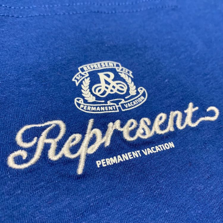 Represent XXS Permanent Vacation Royal Blue Pocket Tee 4