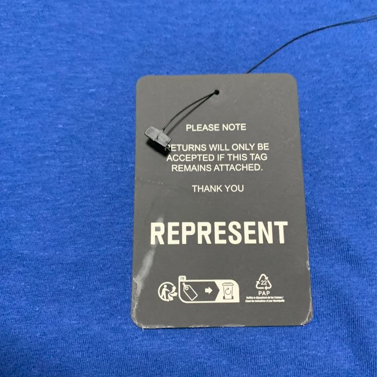 Represent XXS Permanent Vacation Royal Blue Pocket Tee 8