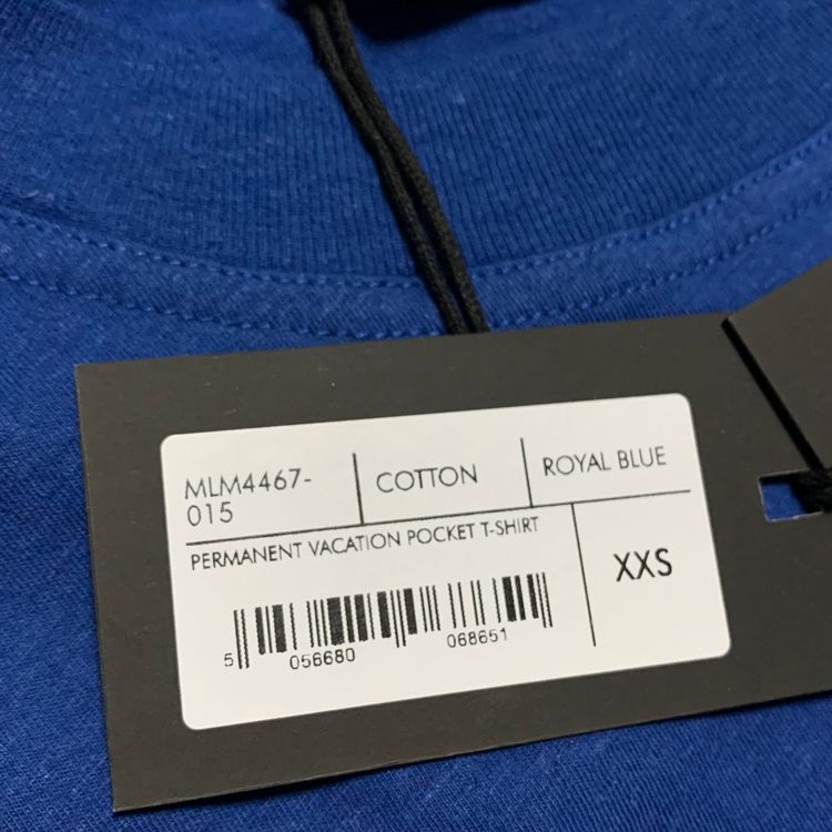 Represent XXS Permanent Vacation Royal Blue Pocket Tee 2