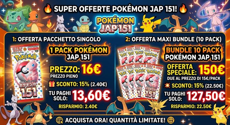 Pokémon Pokémon Jap 151 5 packs imagen del producto