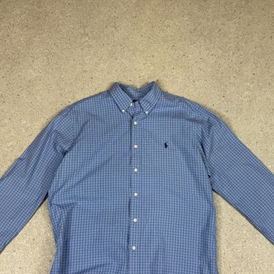 Ralph Lauren Shirt Large Blue Check Colourway Classic Fit