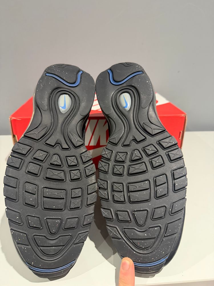 Nike Air Max 97 Black Dark Marina Blue UK 8.5 (No Box) imagen 4