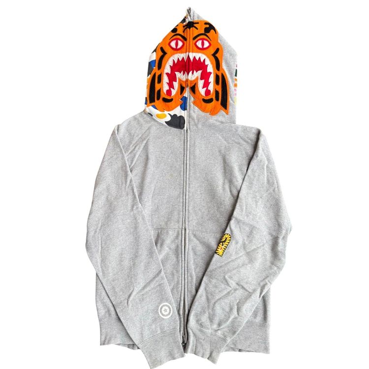 A Bathing Ape BAPE Maebashi city camo Tiger full zip hoodie image 1