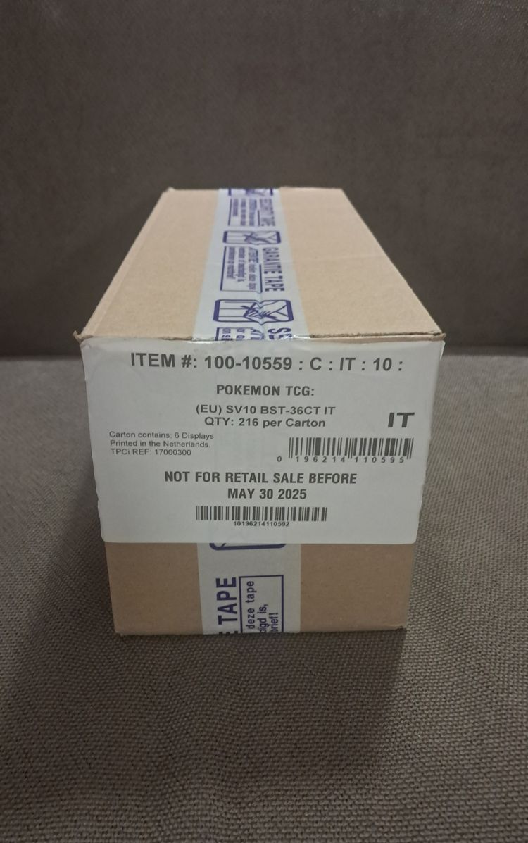 Pokemon Case sigillato di Rivali predestinati da 6 Box ITA imagen 1
