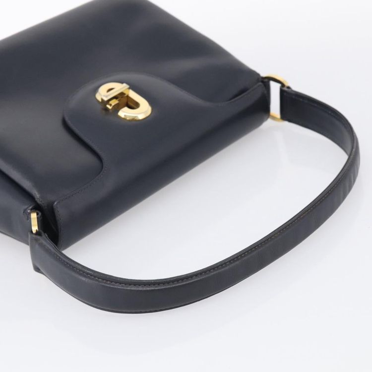 GUCCI Hand Bag Leather Black Gold Tone Auth 211014 - Jerrillo image 7