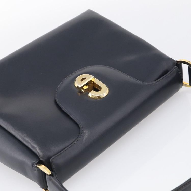 GUCCI Hand Bag Leather Black Gold Tone Auth 211014 - Jerrillo image 6