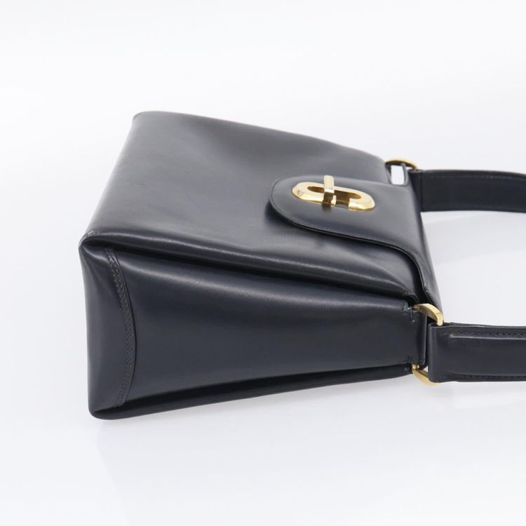 GUCCI Hand Bag Leather Black Gold Tone Auth 211014 - Jerrillo image 5