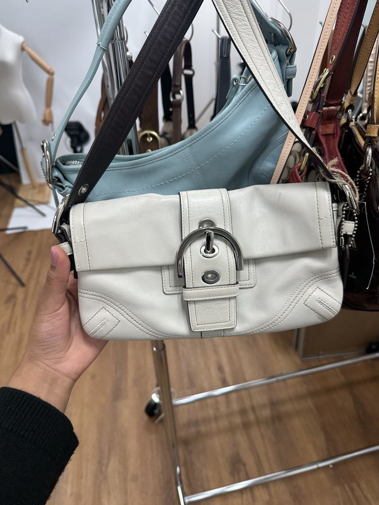 Coach Coach white leather shoulder bag product image