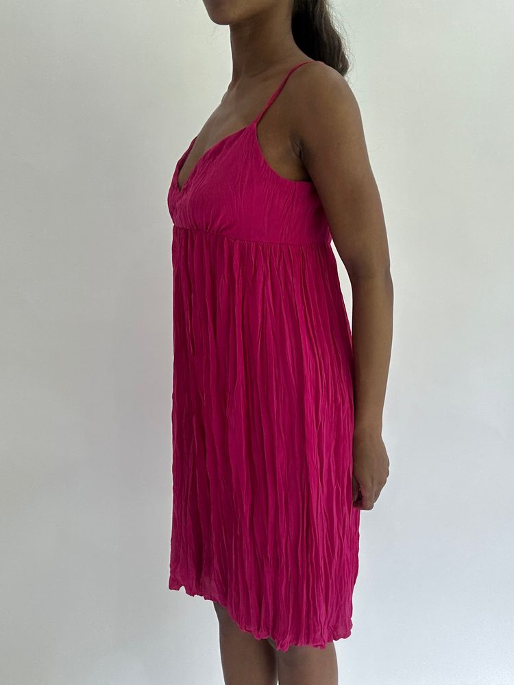 💚colourmaxxing drop | small/medium pink draped midi dress 7