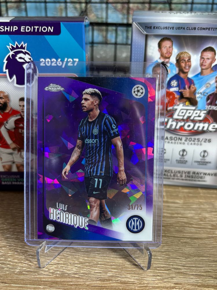 Topps Chrome Luis Henrique Football Trading Card