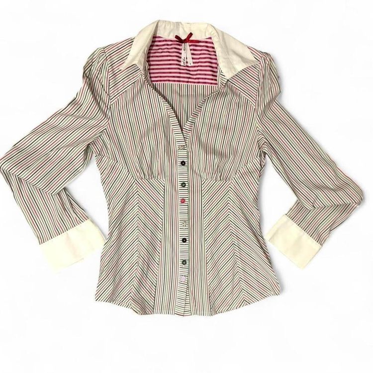 Next Next Striped Button-Up Shirt size S product image