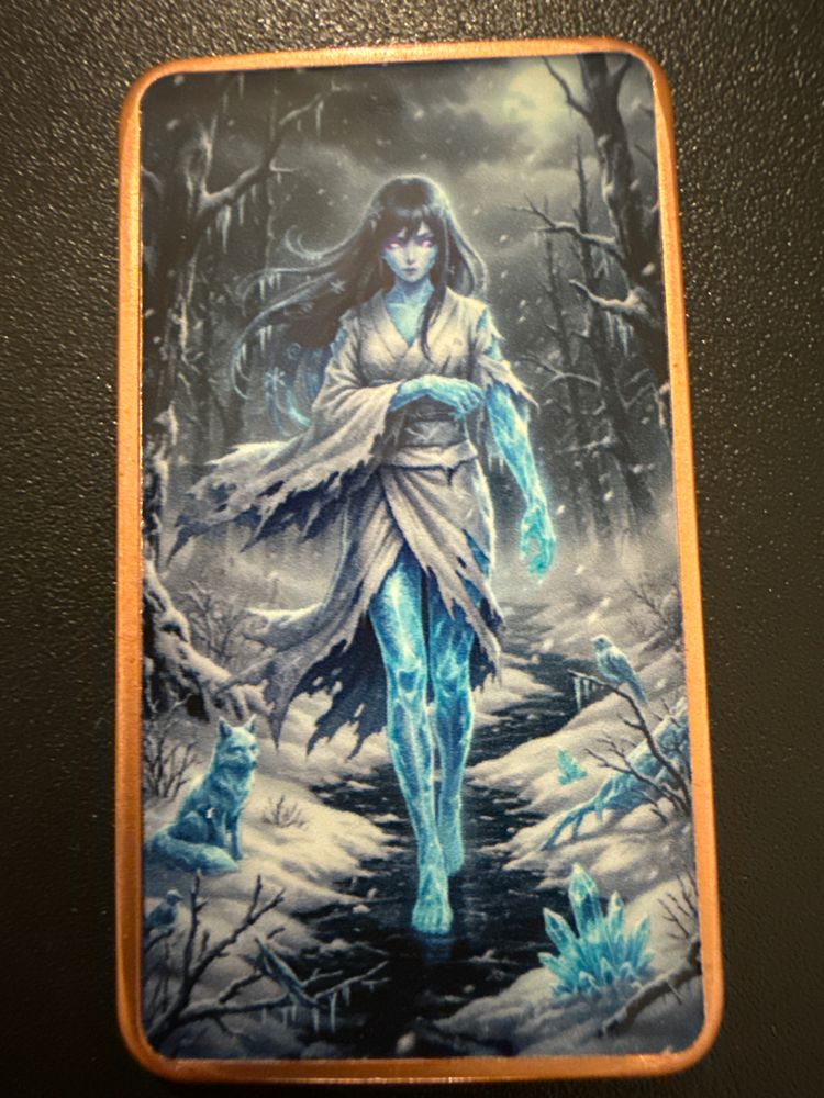 Unbranded Mythological Goddesses Series - Yuki-Onna Copper Art Bar Japanese Snow Woman Spirit product image