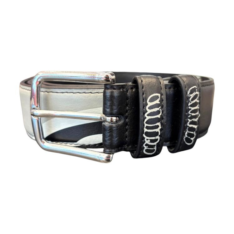 Slawn X Zabal Reversible Leather Belt black - OS