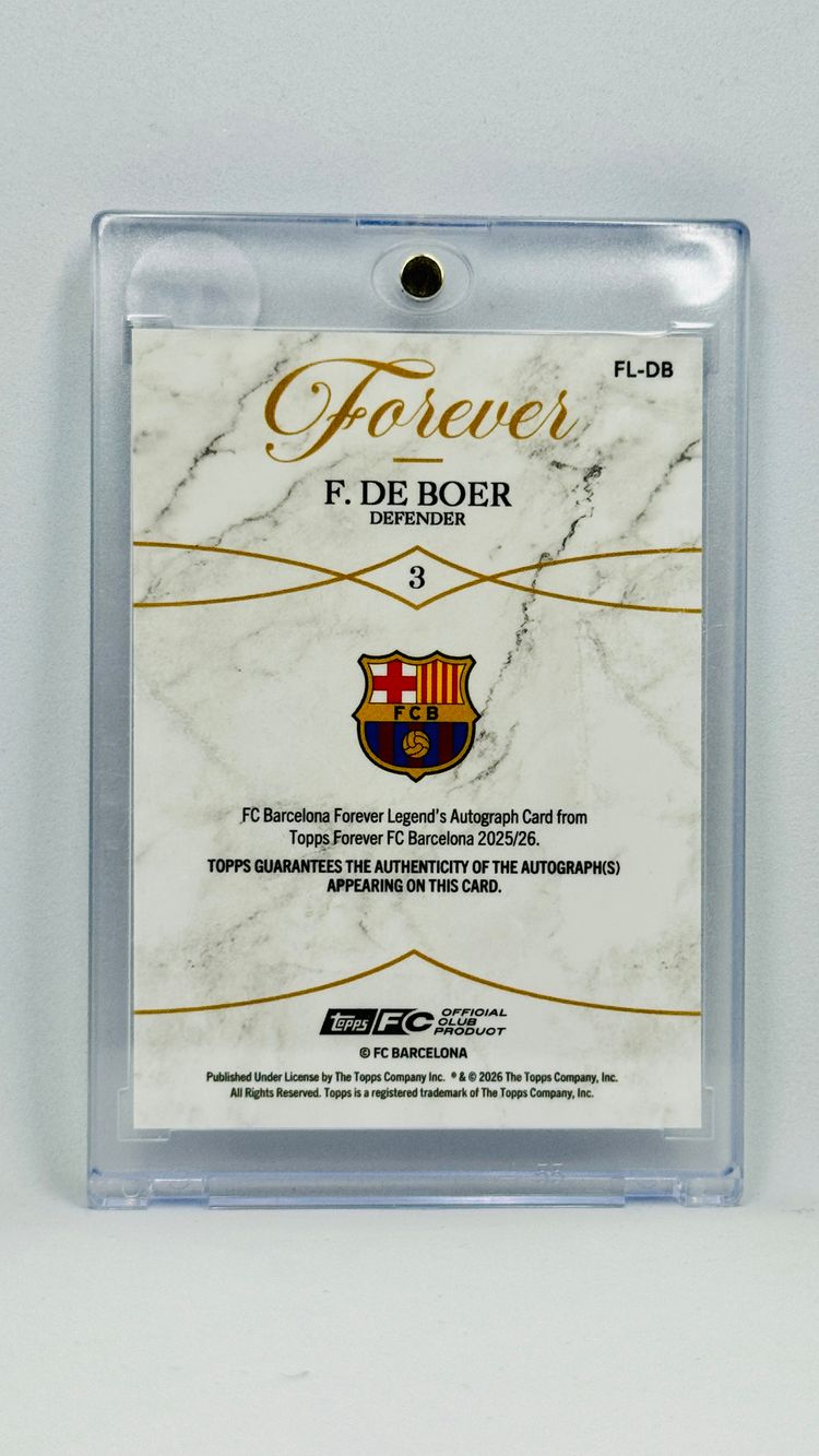 AUTO /125 - Frank de Boer - Barcelona - Purple - Topps Forever FCB 2