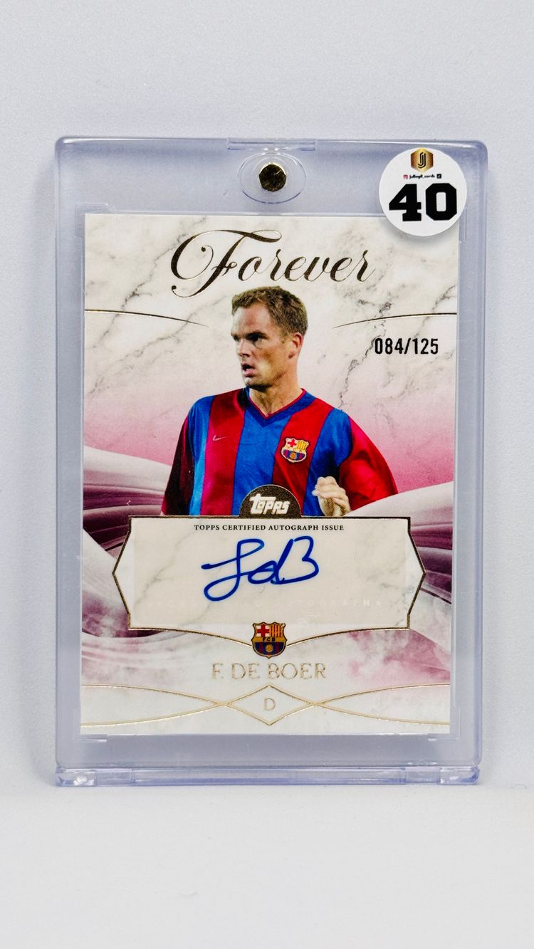 AUTO /125 - Frank de Boer - Barcelona - Purple - Topps Forever FCB