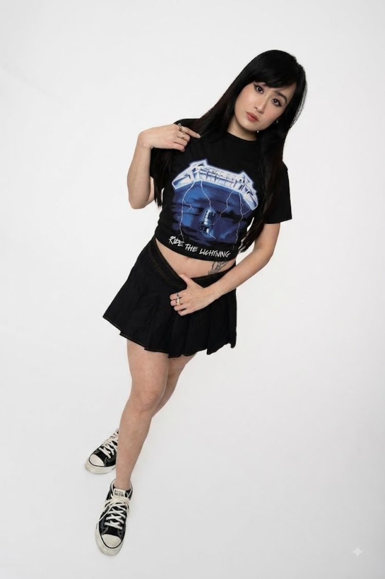Metallica Ride The Lightning Crop Top 2