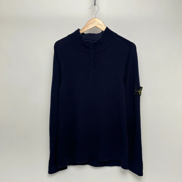 Immagine di Stone Island Navy Knit Pullover 1