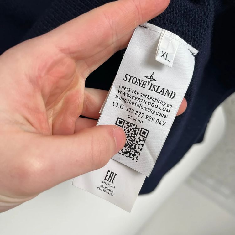 Immagine di Stone Island Navy Knit Pullover 4