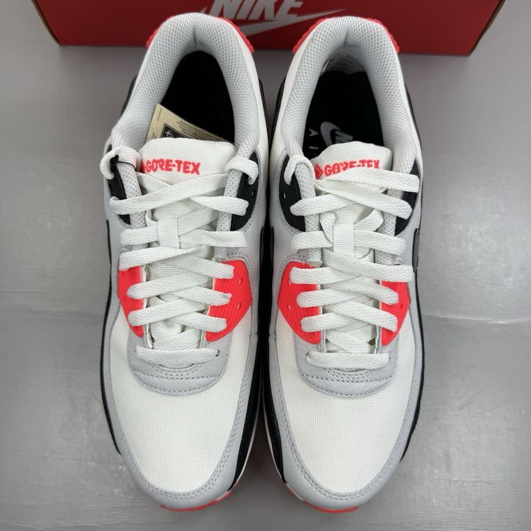Size 7 - Nike Air Max 90 GORE-TEX Infrared Summit White Grey Trainers FD5810-101 2