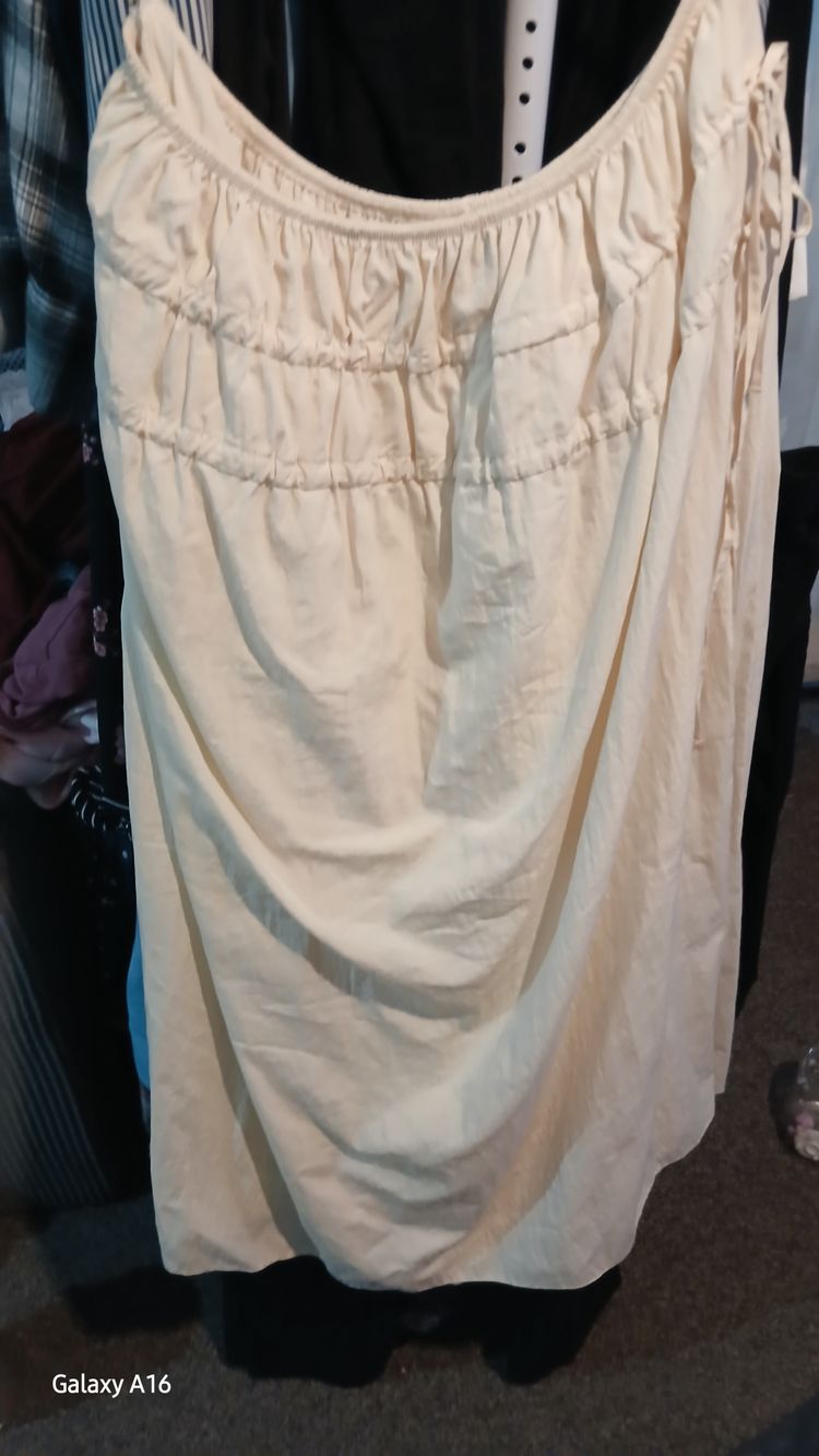 Primark Cream Ruched Skirt