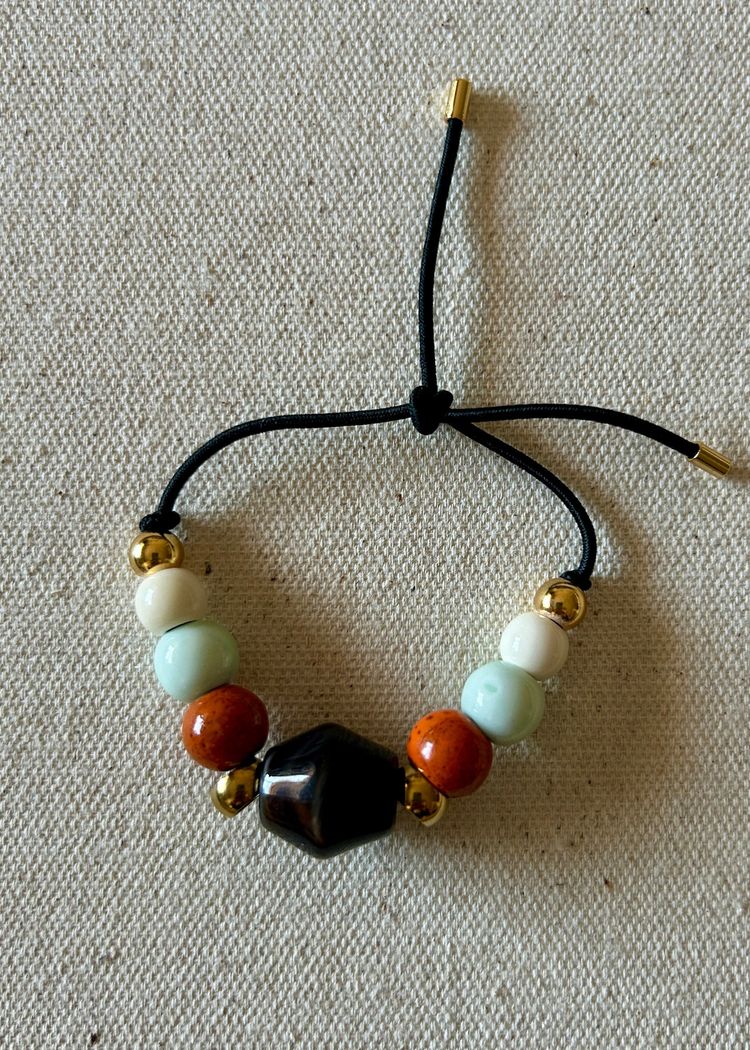 Pulsera Elastic Geometric Brown