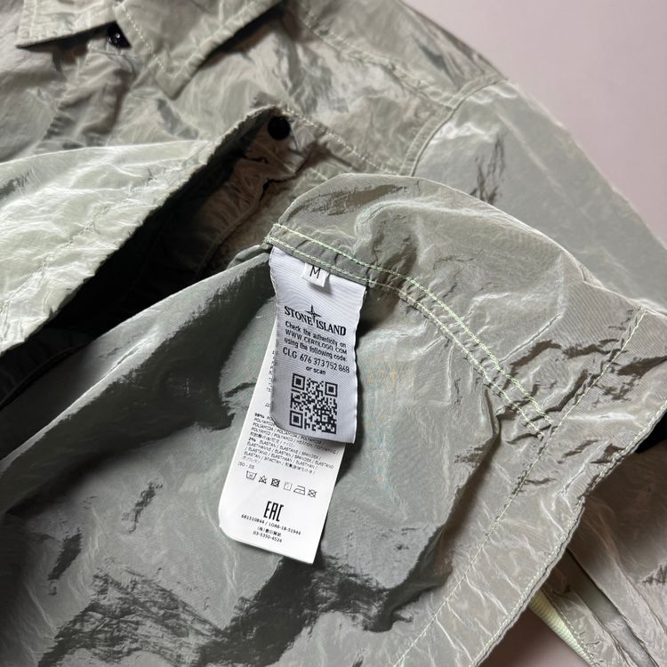 Stone Island Light Green Nylon Metal Shimmer Overshirt - Medium image 4