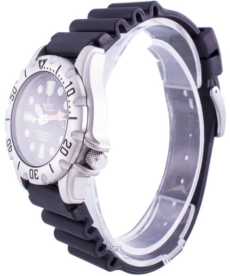 Ratio FreeDiver Professional 500M Sapphire Automatic 32BJ202A-BLK Men's Watch obraz 2