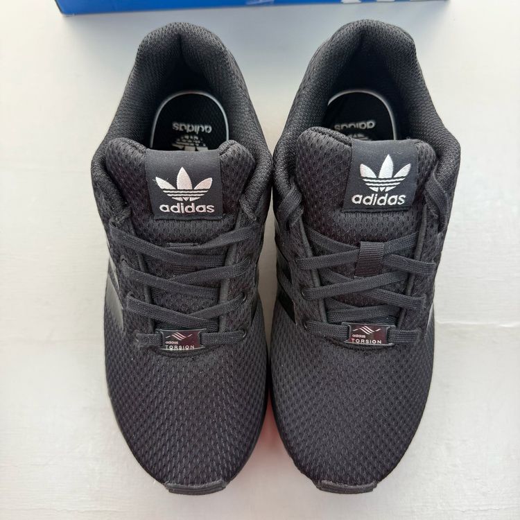 Adidas ZX Flux Size UK 2 Core Black Children Kids Trainers G54581 image 2