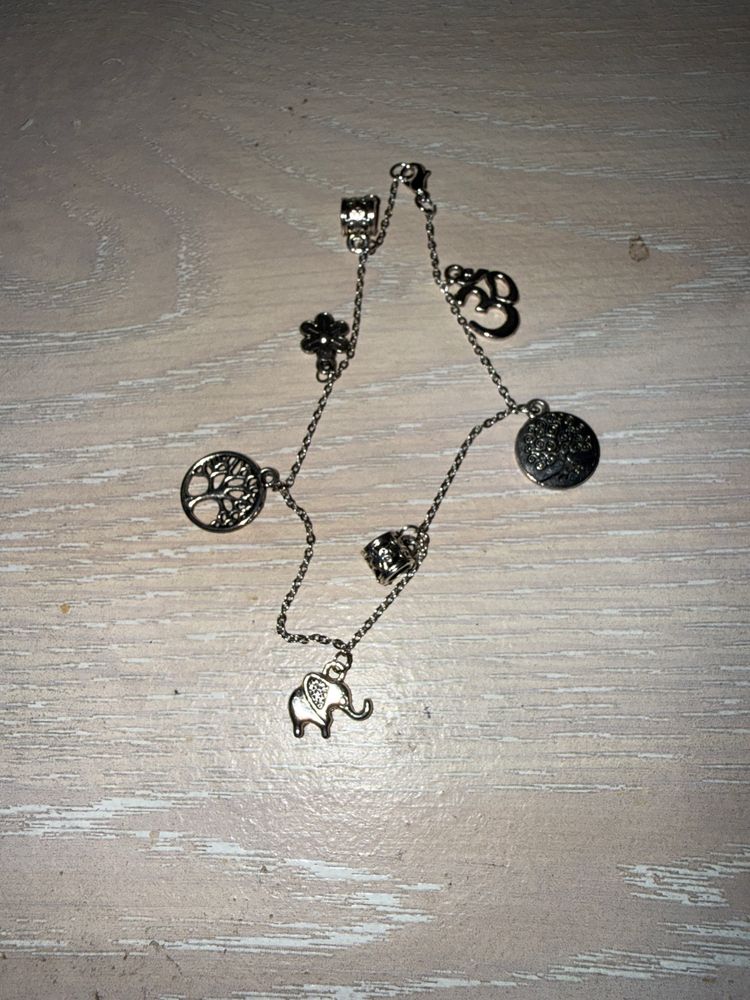 Silver Charm Bracelet/Anklet 2
