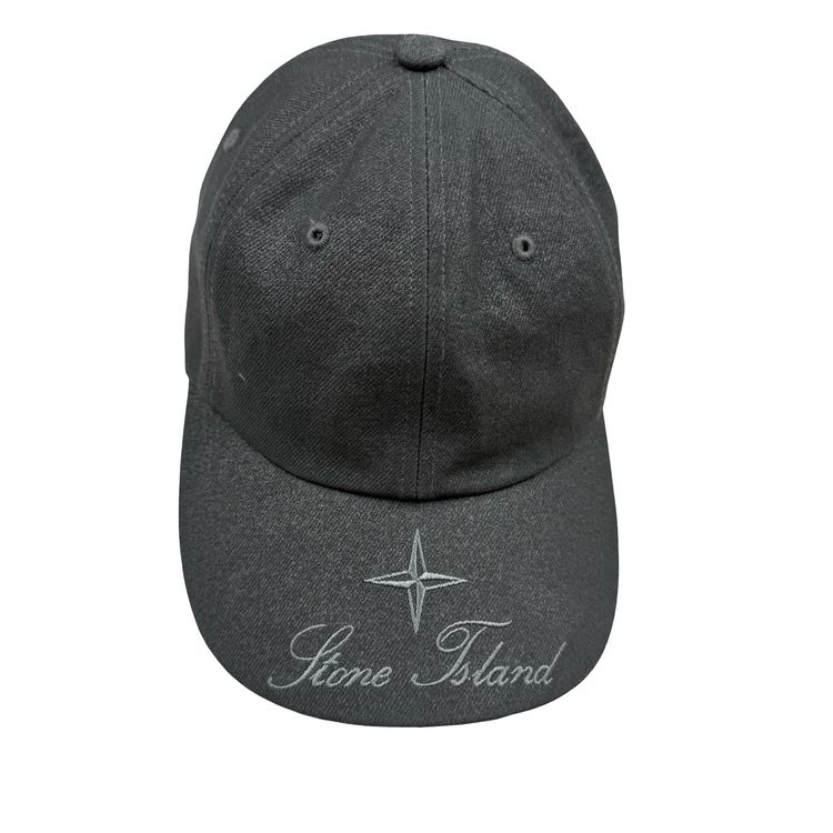 Immagine di Stone Island X Supreme 2023 Reflective Denim Spellout Cap - One Size 2