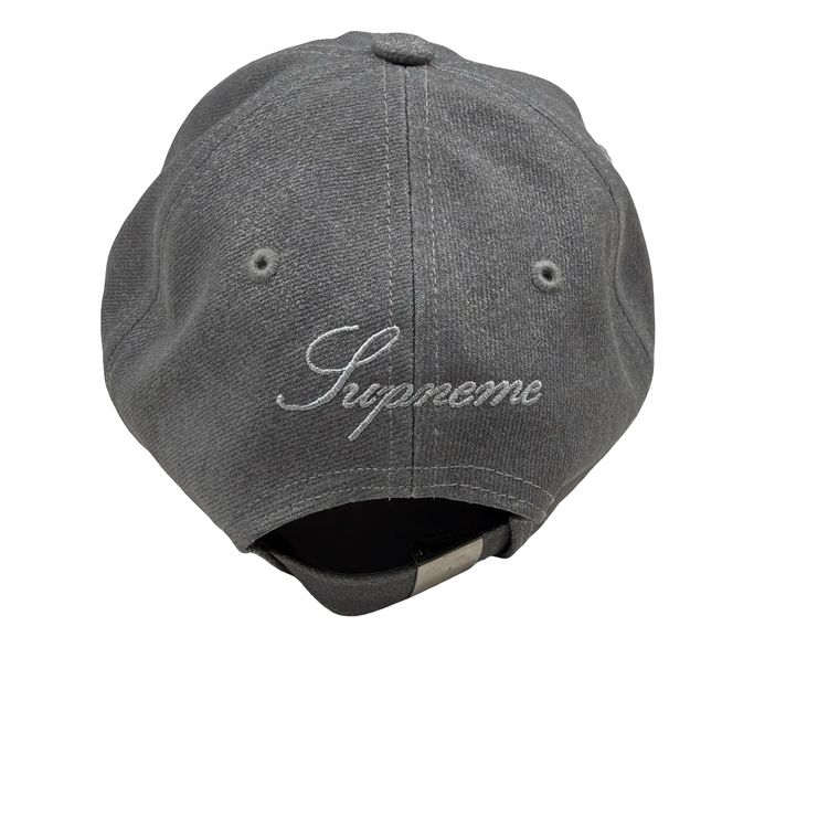 Immagine di Stone Island X Supreme 2023 Reflective Denim Spellout Cap - One Size 7