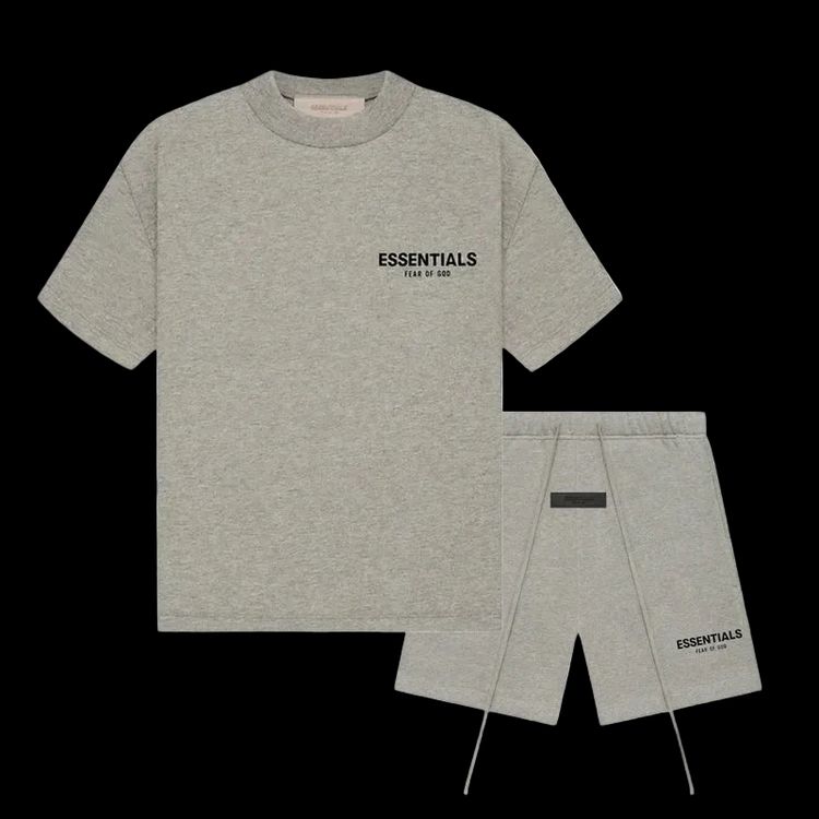 Immagine di Fear of God Essentials (SS22) Dark Oatmeal - Summerset (T-Shirt & Short) 1