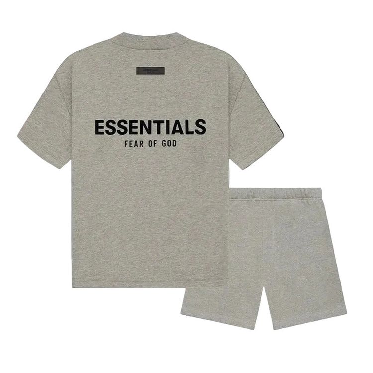 Immagine di Fear of God Essentials (SS22) Dark Oatmeal - Summerset (T-Shirt & Short) 6