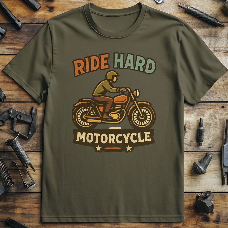 ride hard 35 motorcycle T Shirt image 5